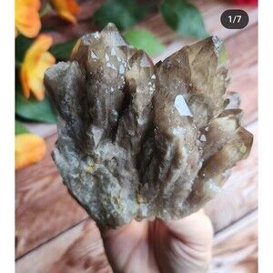 WHITE PHANTOM SMOKY CASCADING QUARTZ Crystal Mineral Specimen SOUTH AFRICA